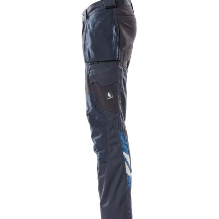 Sale Accelerate håndværkerbukser med stretch, marineblå, str. Bukser & Shorts