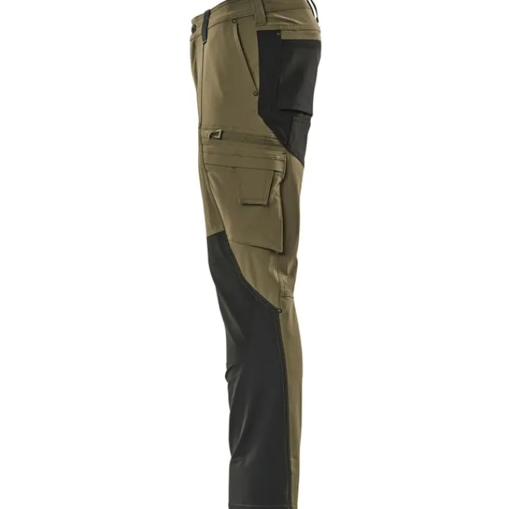New Advanced arbejdsbukser med stretch, grøn/sort, str. 76C50 Bukser & Shorts