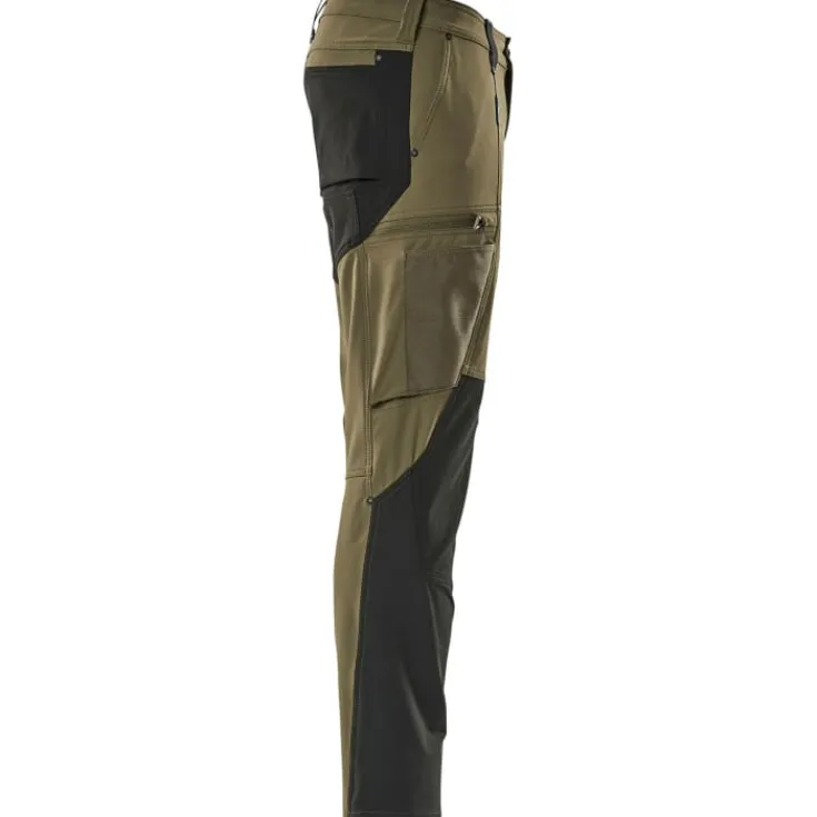 New Advanced arbejdsbukser med stretch, grøn/sort, str. 76C50 Bukser & Shorts