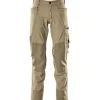 Discount Advanced arbejdsbukser med stretch, khaki, str. 76C46 Bukser & Shorts
