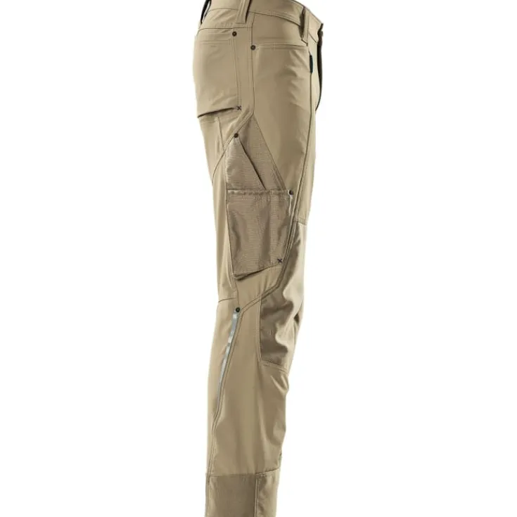 Discount Advanced arbejdsbukser med stretch, khaki, str. 76C46 Bukser & Shorts