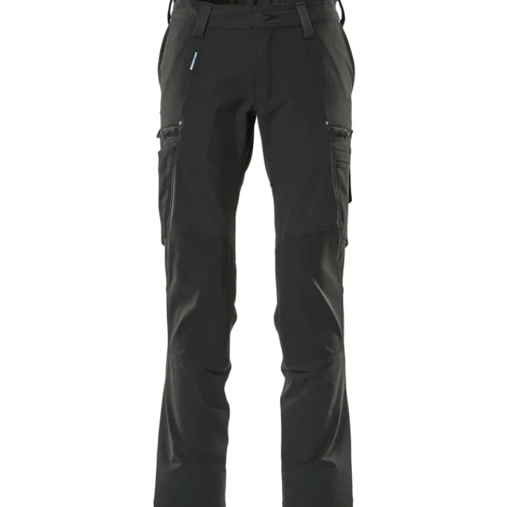 Discount Advanced arbejdsbukser med stretch, sort, str. 76C42 Bukser & Shorts