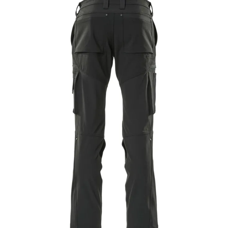 Discount Advanced arbejdsbukser med stretch, sort, str. 76C42 Bukser & Shorts