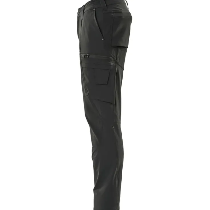 Discount Advanced arbejdsbukser med stretch, sort, str. 76C42 Bukser & Shorts