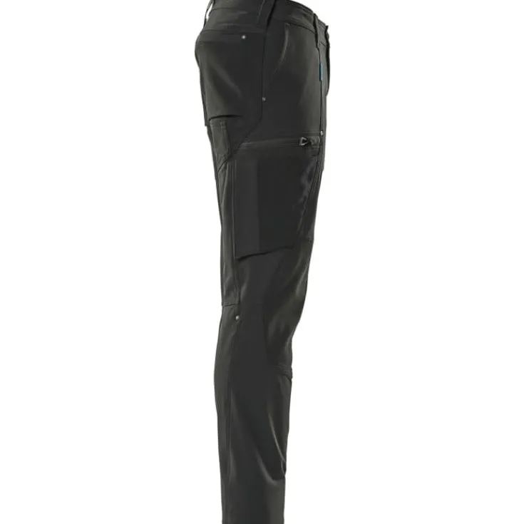 Discount Advanced arbejdsbukser med stretch, sort, str. 76C42 Bukser & Shorts