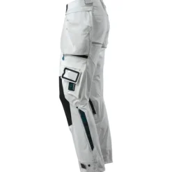 Online Advanced håndværkerbukser med stretch, hvid, str. 82C45 Bukser & Shorts