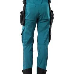 Sale Advanced håndværkerbukser med stretch, petroleumsblå, str. 82C56 Bukser & Shorts