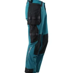 Sale Advanced håndværkerbukser med stretch, petroleumsblå, str. 82C56 Bukser & Shorts