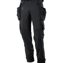 Sale Advanced håndværkerbukser med stretch, sort, str. 76C54 Bukser & Shorts