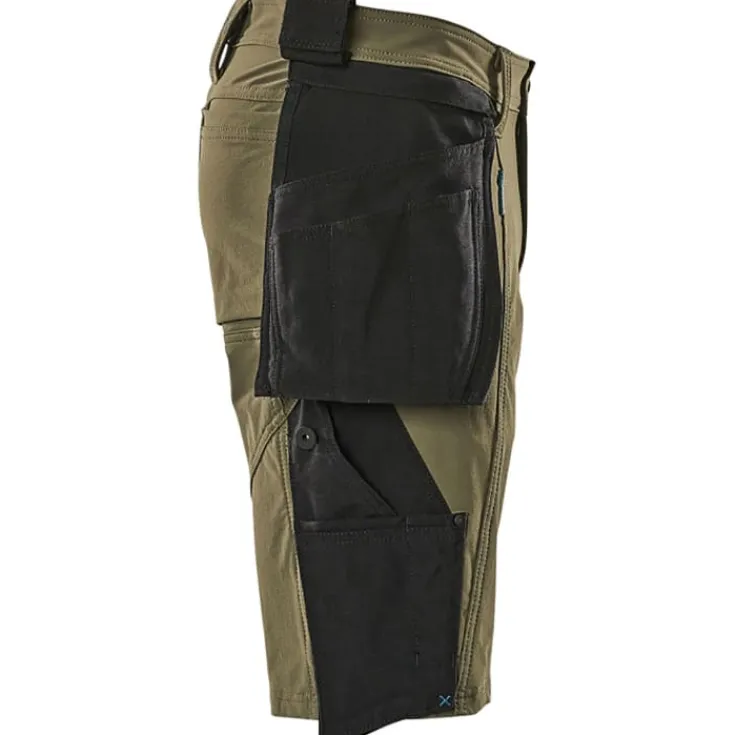 Outlet Advanced håndværkershorts med stretch, grøn, str. C46 Bukser & Shorts