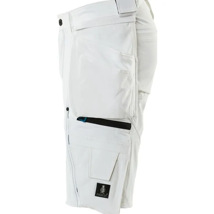 Advanced håndværkershorts med stretch, hvid, str. C43 Bukser & Shorts