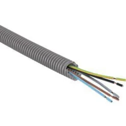 100 meter Flexrør med PVL ledning, 16 mm, 5G1,5 mm² Installationskabler