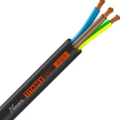 Sale 50 meter Titanex gummikabel 3G2,5 mm² Gummikabler