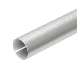 Outlet 3 meter stålrør galvaniseret 5/8", Flexrør, Plastrør & Stålrør