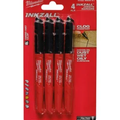 Clearance Inkzall tuscher, spids, sort, 4 stk Tuscher & Skriveudstyr