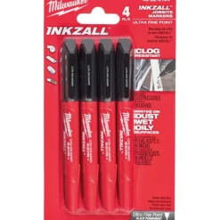 Inkzall tuscher, ultratynd, sort, 4 stk Tuscher & Skriveudstyr