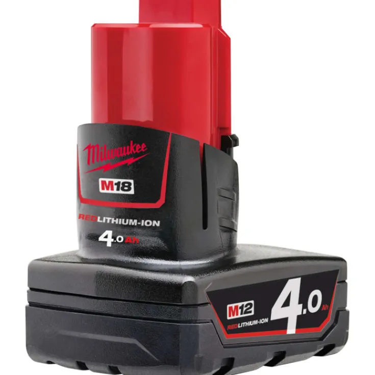 Outlet M12 Red Lithium batteri, 12V/4,0 Ah Batterier & Opladere
