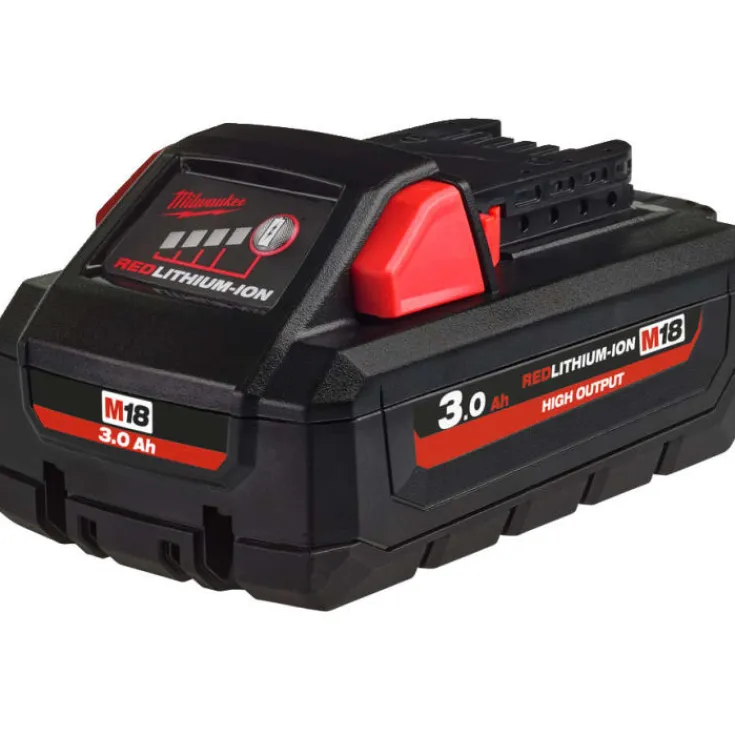 Clearance M18 Red Lithium High Output batteri, 18V/3,0 Ah Batterier & Opladere
