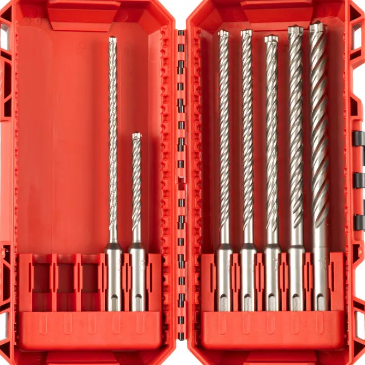 Discount MX4 SDS+ hammerborsæt, 7 stk Bits, Toppe & Bor
