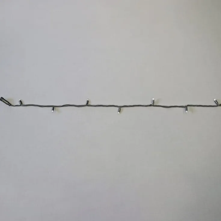 Hot MK String Lite LED lyskæde, 120 koldhvid, 230V, 20 meter, sort Udendørs Julelys