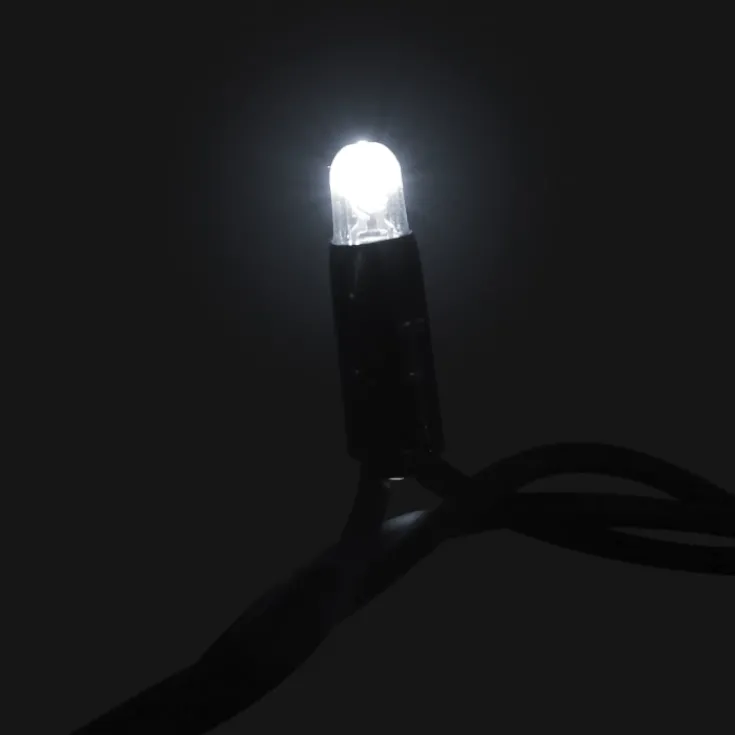 Best MK String Lite LED lyskæde, 90 koldhvid, 230V, 4,5 meter, sort Udendørs Julelys