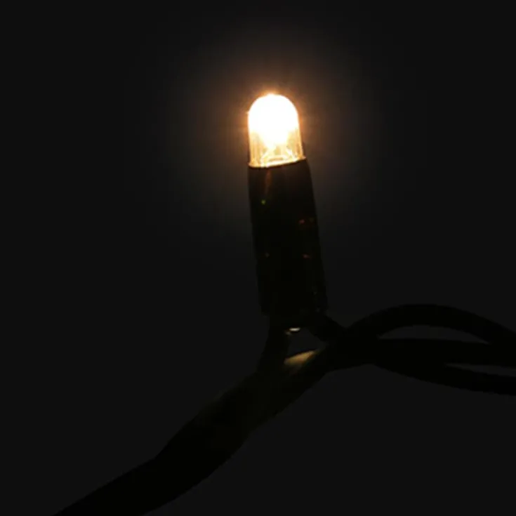 Online MK String Lite LED lyskæde, 120 varmhvid, 230V, 12 meter, sort Udendørs Julelys