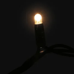 Clearance MK String Lite LED lyskæde, 120 varmhvid, 230V, 20 meter., sort Udendørs Julelys