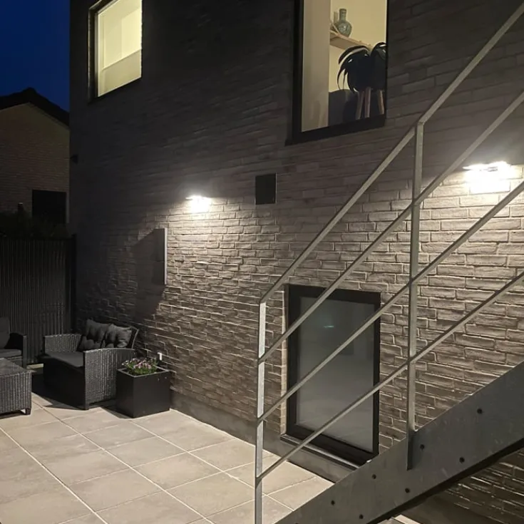 New Mylight Brick solcelle væglampe med sensor Solcellelamper|Udendørs Batterilamper