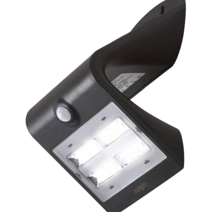 Hot Mylight væglampe med sensor & solcelle, 3,2W Solcellelamper|Udendørs Batterilamper