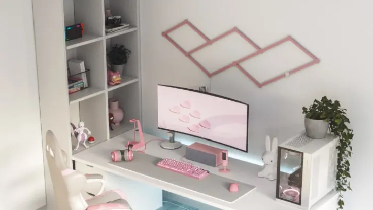 Best Lines Skin cover til Line lysstrips, lyserød Led Strips|Nanoleaf