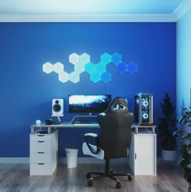 Shapes Hexagons startpakke, 9 paneler Led Strips|Nanoleaf