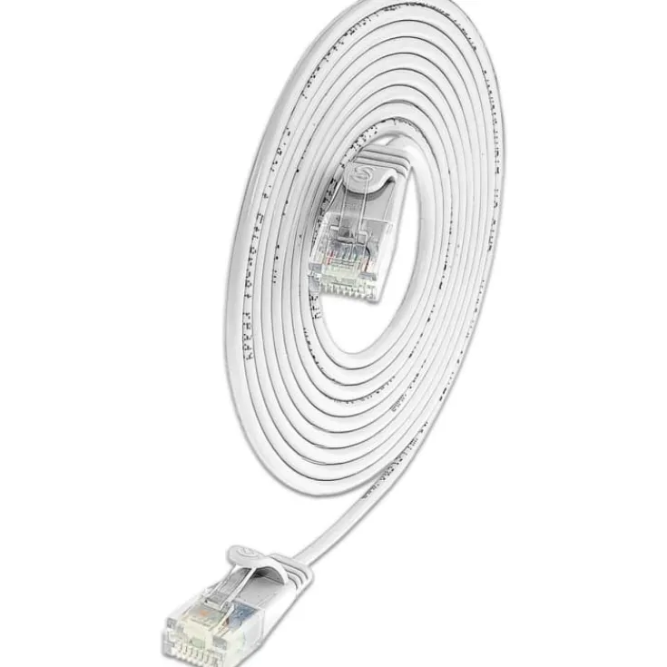 Outlet Net-com U/UTP kat.6 patchkabel, hvid, 2,8 cm, 0,5 meter Internet Kabler