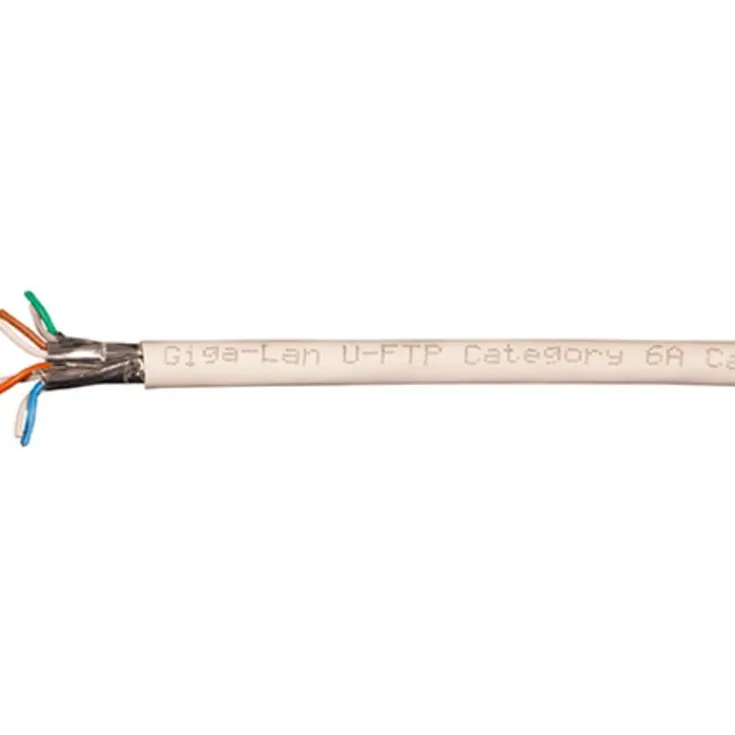 Hot Netværkskabel, skærmet, U-FTP, kat. 6A - metervare Internet Kabler