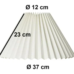 Best Carolin Plisse lampeskærm, sort, H20,5cm Lampeskærme