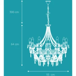 Outlet Imperial lysekrone, 8-armet Nielsen Light