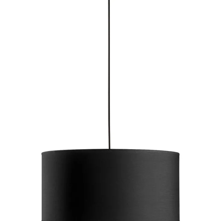 Clearance Isabella Castillo lampeskærm, sort/hvid, Ø40 cm Lampeskærme