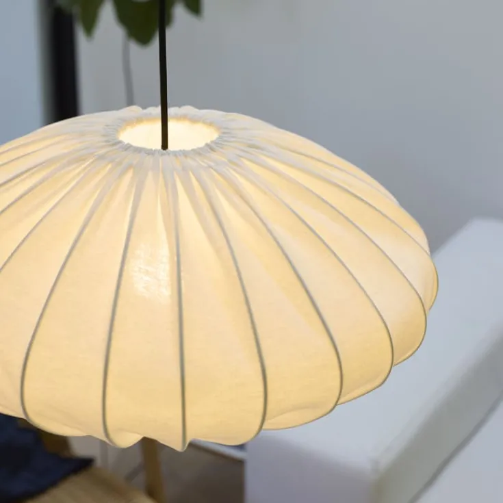 Clearance Jasmin Ellipse pendel, sort ledning, hvid Nielsen Light