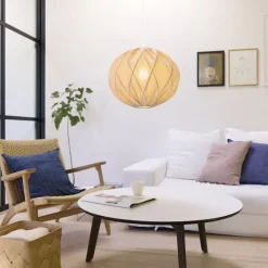 Outlet Jasmin pendel, hvid ledning, sand Nielsen Light