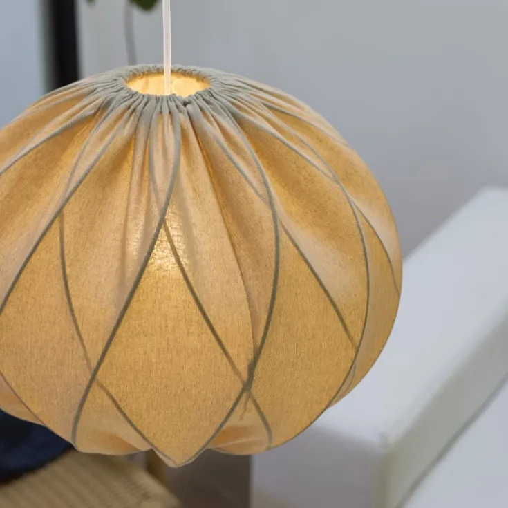 Outlet Jasmin pendel, hvid ledning, sand Nielsen Light