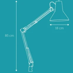 Jensen arkitektlampe, Nielsen Light|Klemmelamper