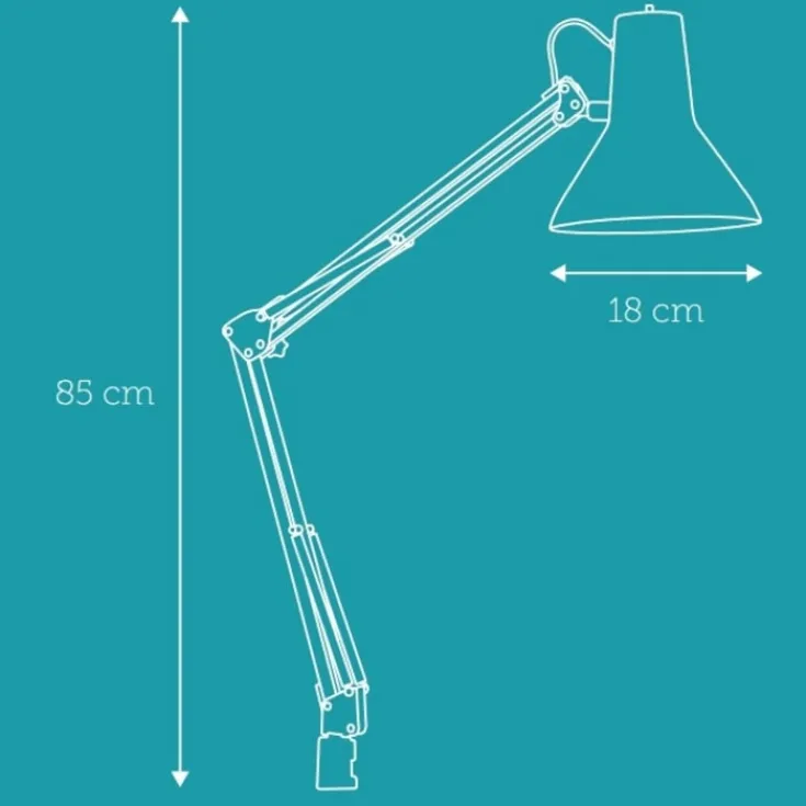 Sale Jensen arkitektlampe, Nielsen Light|Klemmelamper