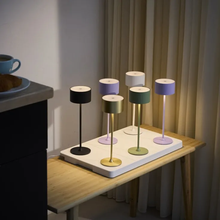 Discount ladestation til Bistro genopladelige bordlamper, til 6 lamper, hvid Nielsen Light
