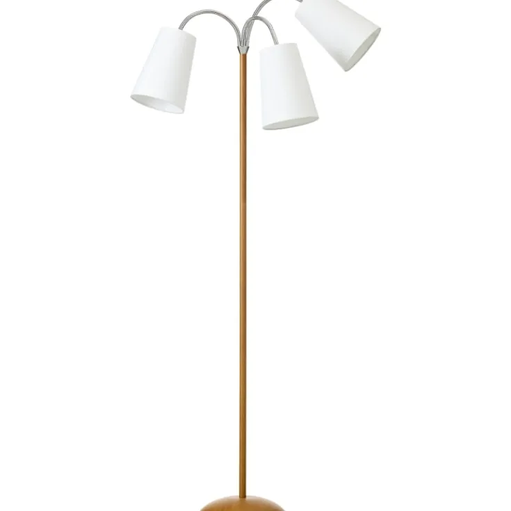 Discount Salsa gulvlampe, træ med e skærme Nielsen Light|Gulvlamper