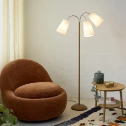 Discount Salsa gulvlampe, træ med e skærme Nielsen Light|Gulvlamper