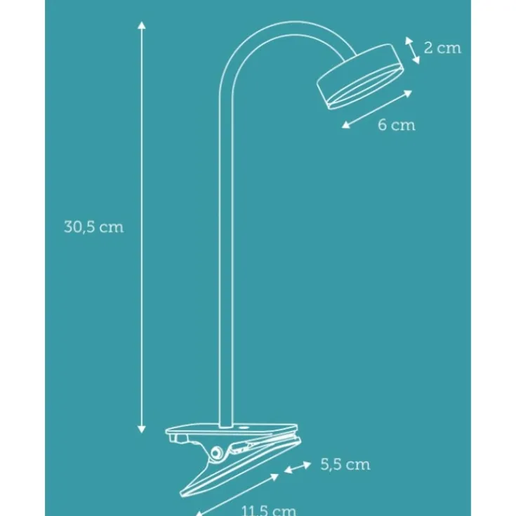 Hot Tulipan klemmelampe Nielsen Light|Klemmelamper