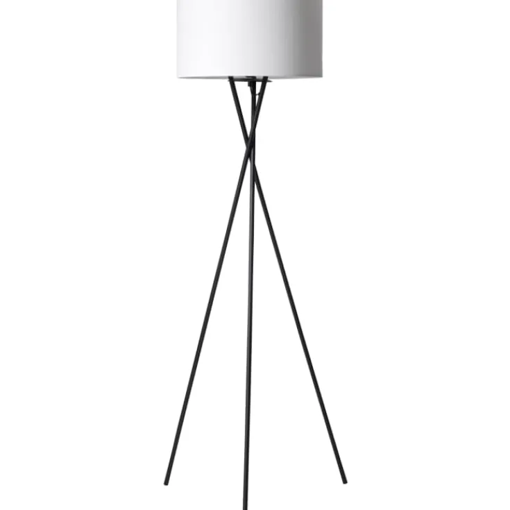 Hot Uptown gulvlampe, sorte ben og råhvid skærm Gulvlamper