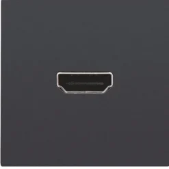 Best HDMI udtag connector for stikmontering, antrasit Udtag & Konnektorer