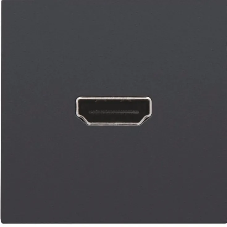 Best HDMI udtag connector for stikmontering, antrasit Udtag & Konnektorer