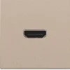 New HDMI udtag connector for stikmontering, beige Udtag & Konnektorer