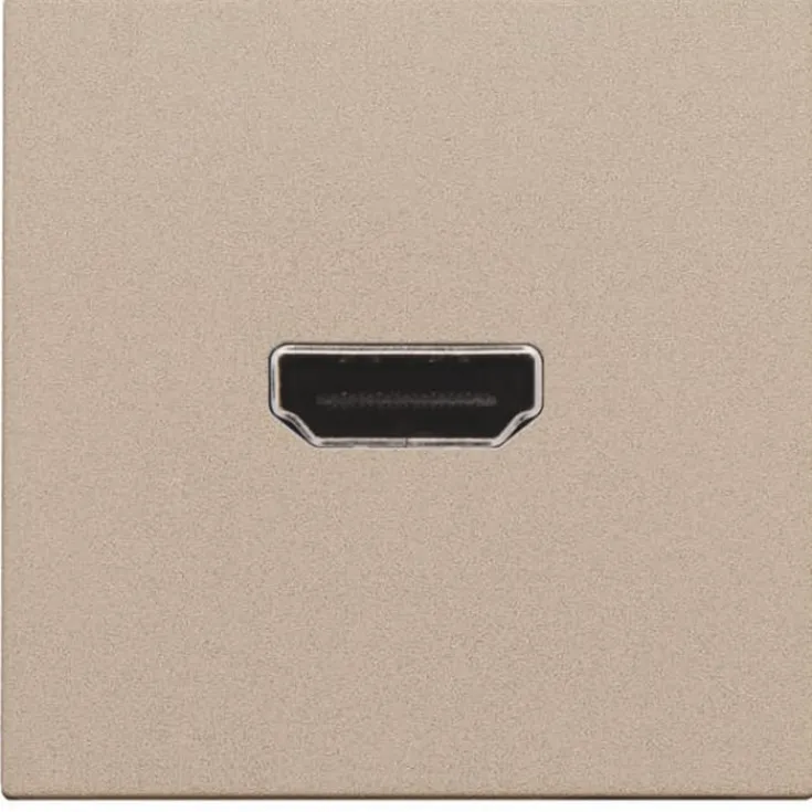 New HDMI udtag connector for stikmontering, beige Udtag & Konnektorer